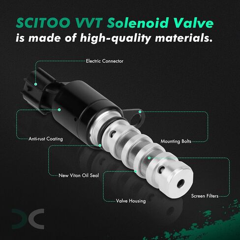 Scitoo VVT Solenoid Valve لـ Hyundai Sonata 2012-2016 ، لـ Hyundai Tucson 2012-2015 ، لـ Kia for Sportage 2011-2016 ، لـ Kia Forte 2012-2013 ، ل Kia Optima 2011-2016 ، بديل لـ 243752g500 in Saudi Arabia