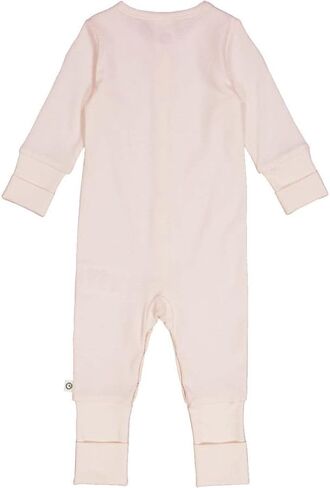 Müsli Organic Cotton Rib Bodysuit with Reversible Feet, Baby Sweater with Front Snap Closure, Warm Baby Bodysuit, Unisex Baby Clothes, Gentle for Baby's Skin (Balsam cream, 3-6M) in Saudi Arabia