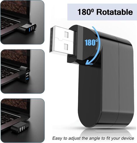 USB Hub for Laptop, 4-Port USB 3.0 Hub USB Splitter USB Extender for Laptop, MacBook, Mac Pro, Mac Mini, iMac, Surface Pro, XPS, PC, Flash Drive, Mobile HDD in Saudi Arabia