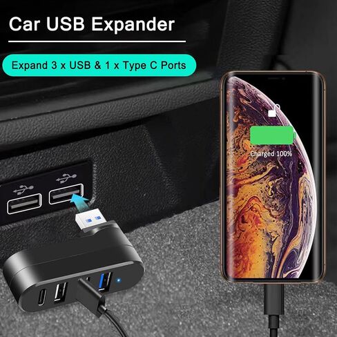 USB Hub for Laptop, 4-Port USB 3.0 Hub USB Splitter USB Extender for Laptop, MacBook, Mac Pro, Mac Mini, iMac, Surface Pro, XPS, PC, Flash Drive, Mobile HDD in Saudi Arabia