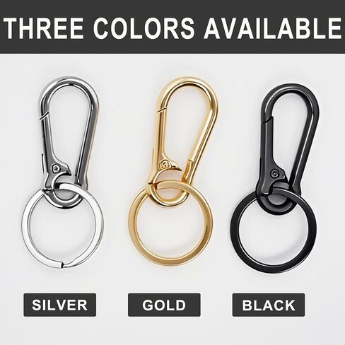 Keychain Keyring Set for Men Women Classic Metal Home Car Key Holder Organizer Portable Carabiner Clip Accessories 2PCS in Saudi Arabia