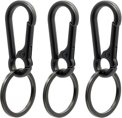Keychain Keyring Set for Men Women Classic Metal Home Car Key Holder Organizer Portable Carabiner Clip Accessories 2PCS in Saudi Arabia