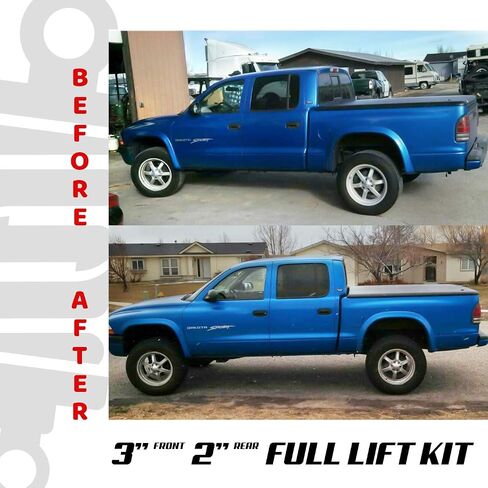 3" Adjustable Lift Kit Fits 1997-2004 Dodge Dakota 4X4 with Pro Comp Shocks by TSS in Saudi Arabia