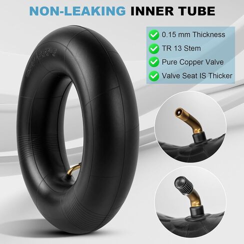 Heavy Duty 15x6.00-6 Inne Tubes with TR-87 Bent Valve Stem, Premium Replacement 6.00/6.50-6 Lawn Mower Tire Tubes Fit for Snow Blowers, Go Karts, Golf Carts, Wheelbarrows and More 2 Pcs in Saudi Arabia