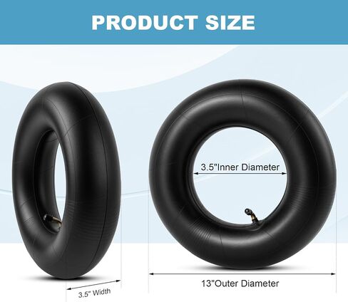 Heavy Duty 15x6.00-6 Inne Tubes with TR-87 Bent Valve Stem, Premium Replacement 6.00/6.50-6 Lawn Mower Tire Tubes Fit for Snow Blowers, Go Karts, Golf Carts, Wheelbarrows and More 2 Pcs in Saudi Arabia