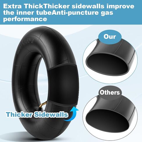 Heavy Duty 15x6.00-6 Inne Tubes with TR-87 Bent Valve Stem, Premium Replacement 6.00/6.50-6 Lawn Mower Tire Tubes Fit for Snow Blowers, Go Karts, Golf Carts, Wheelbarrows and More 2 Pcs in Saudi Arabia