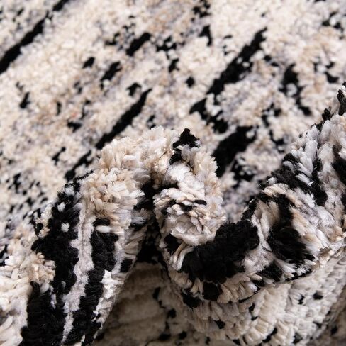 Rugs.com Tucson Collection Collection سجادة - 5 أقدام جولة رمادية منخفضة منخفضة مثالية للمطابخ ، غرف الطعام in Saudi Arabia