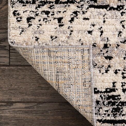 Rugs.com Tucson Collection Collection سجادة - 5 أقدام جولة رمادية منخفضة منخفضة مثالية للمطابخ ، غرف الطعام in Saudi Arabia