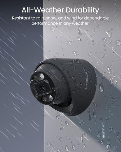 FOSCAM 4K 8MP Security IP POE Cameras, T8EP UltraHD Home Surveillance Security Camera Outdoor with Two-Way Audio, 66ft Color Night Vision, Human/Vehicle Detection, IP66 Waterproof in Kuwait