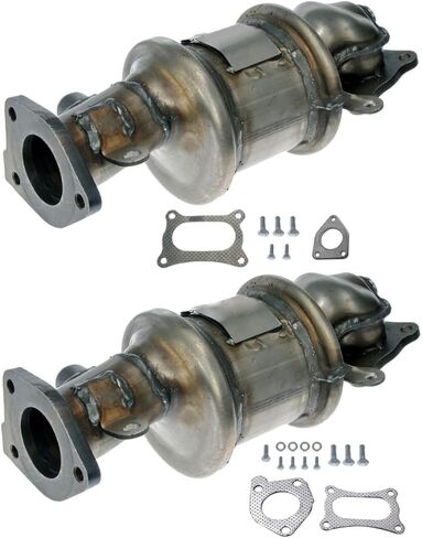 AutoShack Front and Rear Exhaust Manifold Catalytic Converters Direct Fit Pair of 2 Replacement for Honda Odyssey Pilot Accord Ridgeline Acura MDX RDX TLX FWD (EPA Compliant) EMCC774147PR in Saudi Arabia