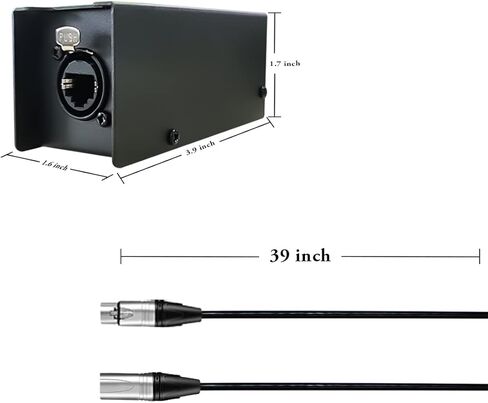 جهاز استقبال ثعبان متعدد الشبكات ذو 4 قنوات و3 سنون XLR Snake إلى كابل Ethercon واحد XLR Snake Box Extender لإضاءة المسرح واستوديو التسجيل - قناة XLR/AES/DMX عبر كابل Cat5E/Cat6/Cat7 Ethercon in Kuwait