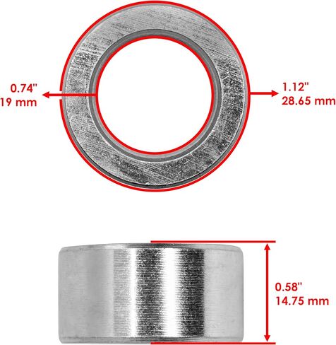 Caltric 43584 Wheel Caster Spacer Sleeve متوافق مع SCAG SCZ48V SCZ52V SCZ61RD in Saudi Arabia