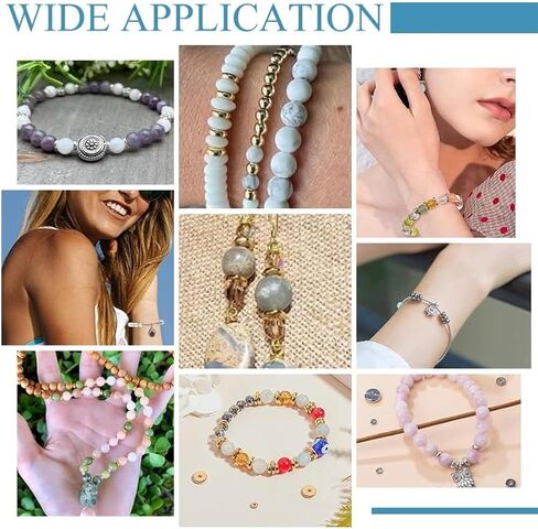 UNICRAFTALE 200Pcs 8mm Solid Flat Round Spacer Beads Rondelle 304 Stainless Steel Spacer Beads 3.5mm Large Hole Loose Beads for Bracelet Necklace Jewelry Making in Saudi Arabia