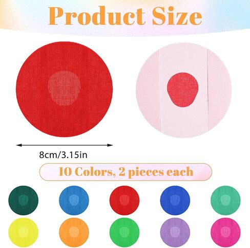 20pcs Adhesive Patches for Dexcom G7, G7 Waterproof Overpatches Blood Sugar Monitor Patch Sensor Over Patches Durable Sensor Covers for 10 Days Long Stay (10 Colors) in Saudi Arabia