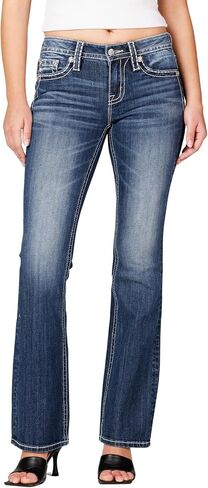 Miss Me Women's Heaven Sent Mid-Rise Bootcut Jeans in Saudi Arabia