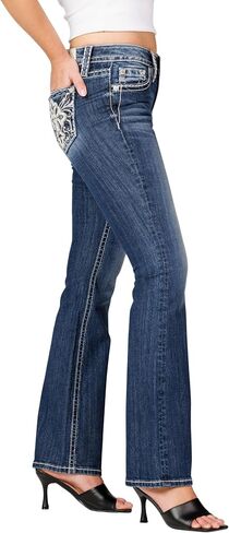 Miss Me Women's Heaven Sent Mid-Rise Bootcut Jeans in Saudi Arabia