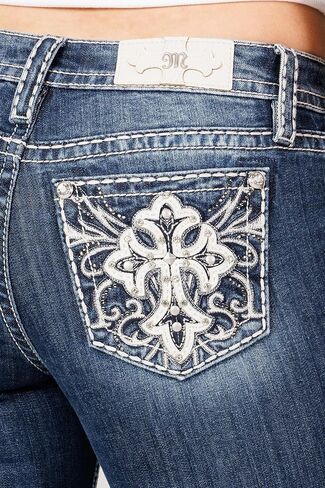 Miss Me Women's Heaven Sent Mid-Rise Bootcut Jeans in Saudi Arabia