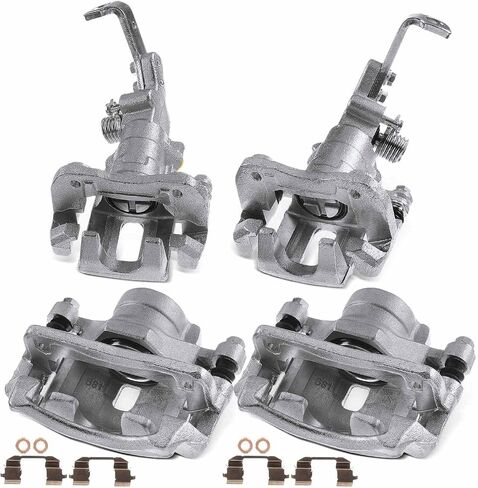 A-Premium Disc Brake Caliper Assembly with Bracket Compatible with Select Honda Models - Accord 1991 1992 1993 1994 1995 1996 1997, L4 2.2L, V6 2.7L - Front and Rear Driver and Passenger Side in Saudi Arabia