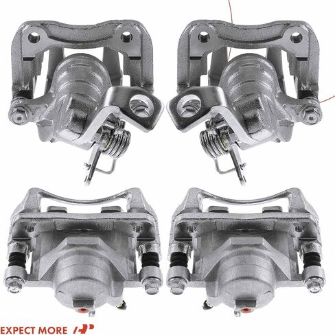 A-Premium Disc Brake Caliper Assembly with Bracket Compatible with Select Honda Models - Accord 1991 1992 1993 1994 1995 1996 1997, L4 2.2L, V6 2.7L - Front and Rear Driver and Passenger Side in Saudi Arabia