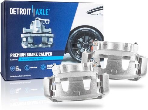 Detroit Axle-الفرجار الفرامل الأمامية مع استبدال قوسين لـ Ford E-250 E-350 E-450 Econoline Club Wagon Super Duty F-350 F-250 HD-2PC Set in Saudi Arabia