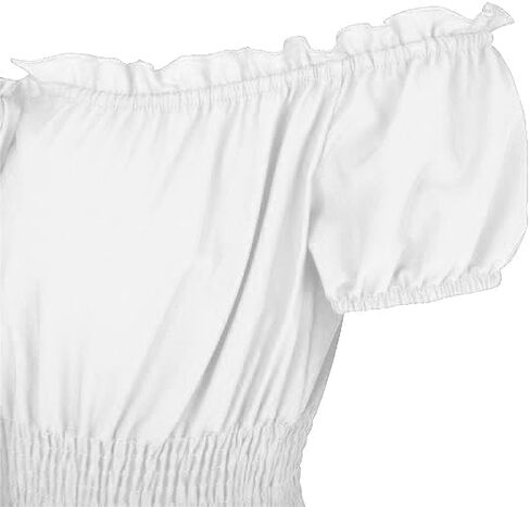 Women Medieval Costume Renaissance Chemise Pirate Peasant Wench Boho Irish Over Dress in Kuwait