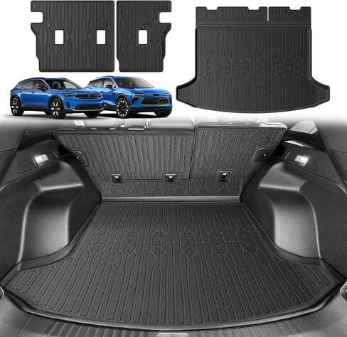 Bestevmod All-Weather Mat Mat Trunk Strunk Protector Protector Cover متوافق مع Chevy Blazer EV 2024 2025 / Honda Prologue 2024 2025 TPE Backseat Mats Cargo Cargo Liner (أغطية المقعد + بطانة جذع) in Saudi Arabia