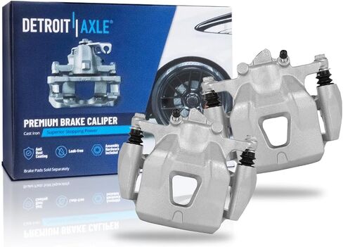 Detroit Axle - 2pc Front Brake Calipers for 97-01 Toyota Camry Lexus ES300, 99-03 Solara 98-04 Avalon Disc Brake Calipers w/Brackets 1998 1999 2000 2001 Replacement Assembly in Saudi Arabia