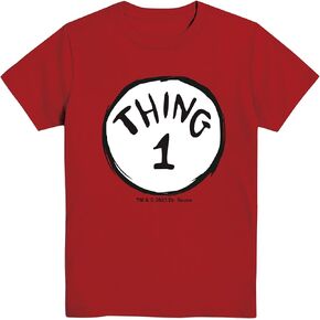 Dr. Seuss Thing 1 2 One Two Cat in The Hat Mens Adult T-Shirt in Saudi Arabia