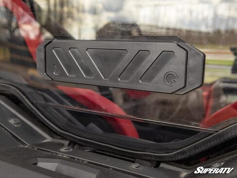 SuperATV Rear Vented Windshield compatible with 2019+ Honda Talon 1000X / 1000R (2-seat model only) | 1/4" Thick Polycarbonate - 250x Stronger Than Glass | Easy Install | USA Made in Saudi Arabia