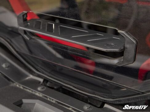 SuperATV Rear Vented Windshield compatible with 2019+ Honda Talon 1000X / 1000R (2-seat model only) | 1/4" Thick Polycarbonate - 250x Stronger Than Glass | Easy Install | USA Made in Saudi Arabia