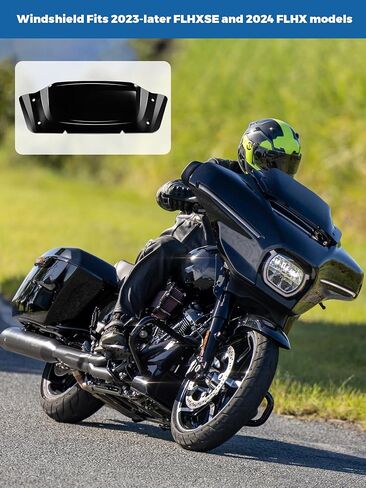 5 "الزجاج الأمامي الزجاج الأمامي الخائن المتوافق مع Harley Davidson Cvo Street Glide Flhxse 2023-2024 ، Glide Flhx 2024-Later ، واضح (رأسي 5" ، أفقي 7 ") in Kuwait