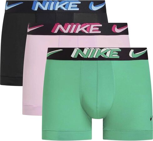 ملخصات ملاكم صغير للرجال من Nike Men 3 حزمة - ملعب أخضر/وردي/أسود ، متوسط in Saudi Arabia