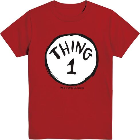 Dr. Seuss Thing 1 2 One Two Cat in The Hat Mens Adult T-Shirt in Saudi Arabia