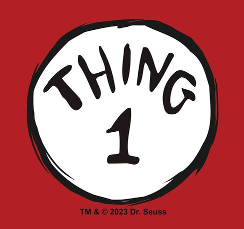Dr. Seuss Thing 1 2 One Two Cat in The Hat Mens Adult T-Shirt in Saudi Arabia
