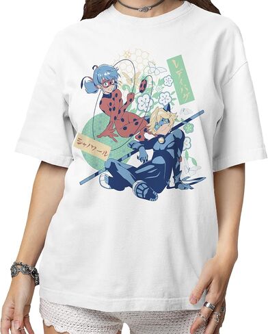 Isaac Morris Limited Miraculous Ladybug & Cat Noir Manga Style Men’s and Women’s Short Sleeve T-Shirt in Saudi Arabia