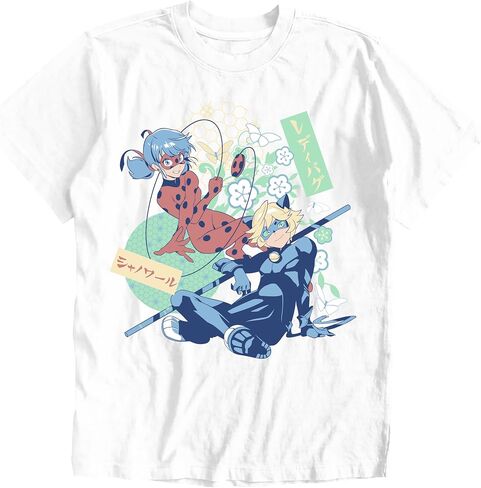 Isaac Morris Limited Miraculous Ladybug & Cat Noir Manga Style Men’s and Women’s Short Sleeve T-Shirt in Saudi Arabia