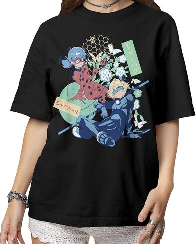 Isaac Morris Limited Miraculous Ladybug & Cat Noir Manga Style Men’s and Women’s Short Sleeve T-Shirt in Saudi Arabia