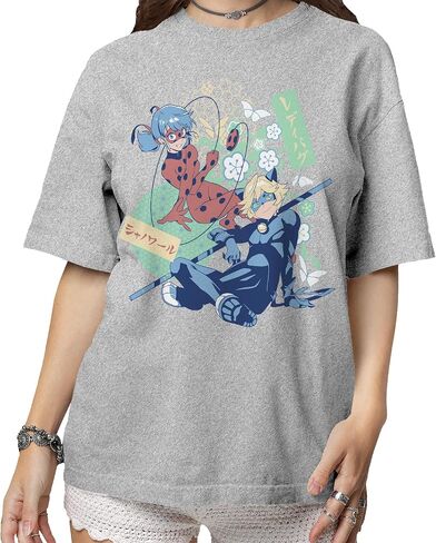 Isaac Morris Limited Miraculous Ladybug & Cat Noir Manga Style Men’s and Women’s Short Sleeve T-Shirt in Saudi Arabia