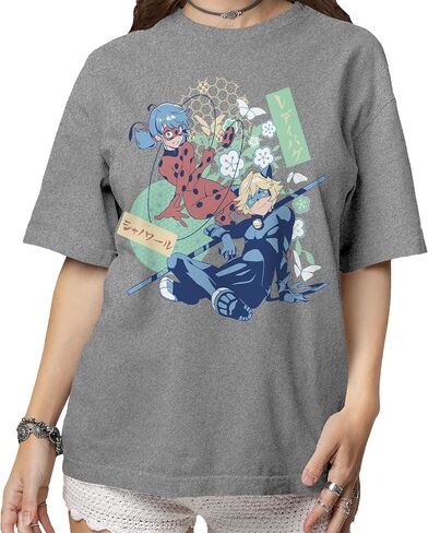 Isaac Morris Limited Miraculous Ladybug & Cat Noir Manga Style Men’s and Women’s Short Sleeve T-Shirt in Saudi Arabia