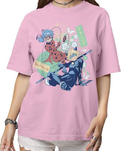 Isaac Morris Limited Miraculous Ladybug & Cat Noir Manga Style Men’s and Women’s Short Sleeve T-Shirt in Saudi Arabia