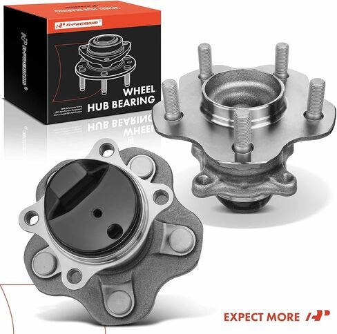 A-Premium 2 x Rear Wheel Bearing and Hub Assembly with 5-Lug Compatible with Nissan Sentra 2013-2019 in Saudi Arabia