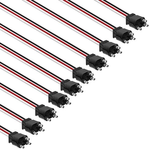 United Pacific 34212P10 3 Wire Pigtain مع 3 Prong Straight Clop - 12 "Lead - مجموعة واحدة (حزمة من 10) in Saudi Arabia