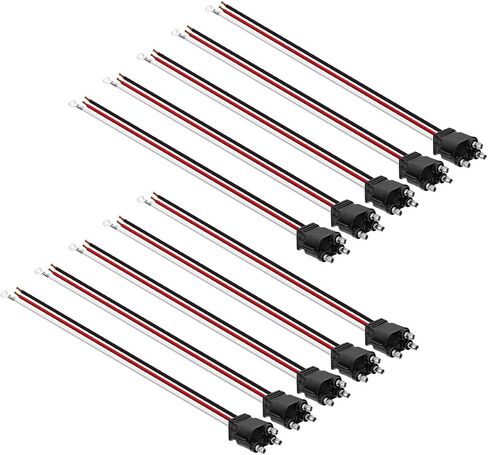 United Pacific 34212P10 3 Wire Pigtain مع 3 Prong Straight Clop - 12 "Lead - مجموعة واحدة (حزمة من 10) in Saudi Arabia