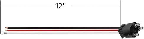 United Pacific 34212P10 3 Wire Pigtain مع 3 Prong Straight Clop - 12 "Lead - مجموعة واحدة (حزمة من 10) in Saudi Arabia