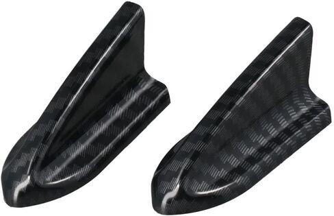 BYOBYO 10Pcs Carbon Fiber Black Car Roof Spoiler,Car Body Spoiler Kit with Self-Adhesive Tapes,Self-Adhesive Roof Wing Exterior Trim Accessory for Car in Saudi Arabia