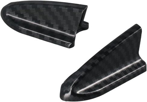 BYOBYO 10Pcs Carbon Fiber Black Car Roof Spoiler,Car Body Spoiler Kit with Self-Adhesive Tapes,Self-Adhesive Roof Wing Exterior Trim Accessory for Car in Saudi Arabia