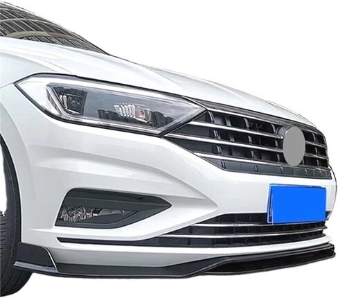 متوافق مع VW Jetta MK7 2019 2020 2021 الوفير الأمامي المفسد الشفاه أسفل الجسم مجموعة مجموعة الناشر واقي ضبط ABS لامع أسود (أسود لامع) in Saudi Arabia