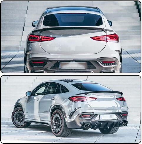 MCARCAR KIT Carbon Fiber Trunk Spoiler for Mercedes-Benz W167 GLE400 GLE450 GLE63 GLE53 AMG 4-Door 2020-2022 Door Auto Rear Boot Lid Highkick Spoiler Wing Lip in Saudi Arabia