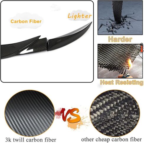 MCARCAR KIT Carbon Fiber Trunk Spoiler for Mercedes-Benz W167 GLE400 GLE450 GLE63 GLE53 AMG 4-Door 2020-2022 Door Auto Rear Boot Lid Highkick Spoiler Wing Lip in Saudi Arabia