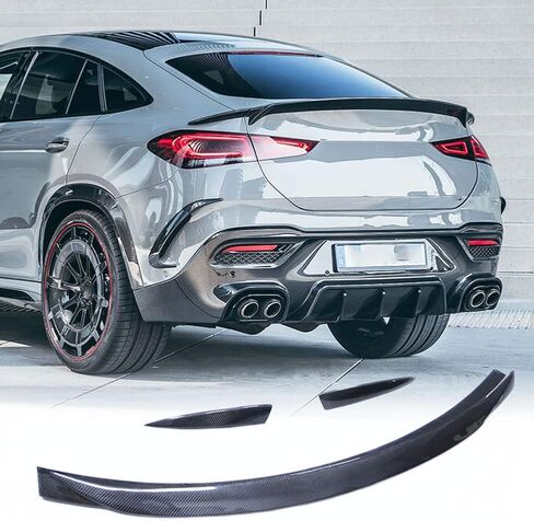 MCARCAR KIT Carbon Fiber Trunk Spoiler for Mercedes-Benz W167 GLE400 GLE450 GLE63 GLE53 AMG 4-Door 2020-2022 Door Auto Rear Boot Lid Highkick Spoiler Wing Lip in Saudi Arabia